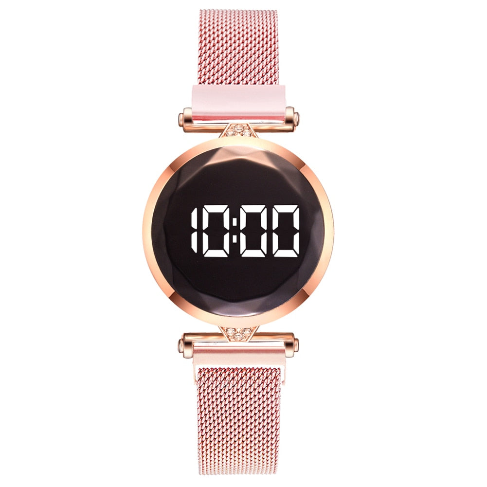 Sleek Pink Digital Watch