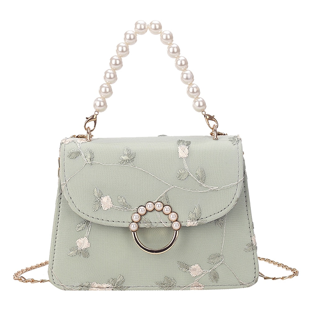 Vintage Pearl Chain Handbag