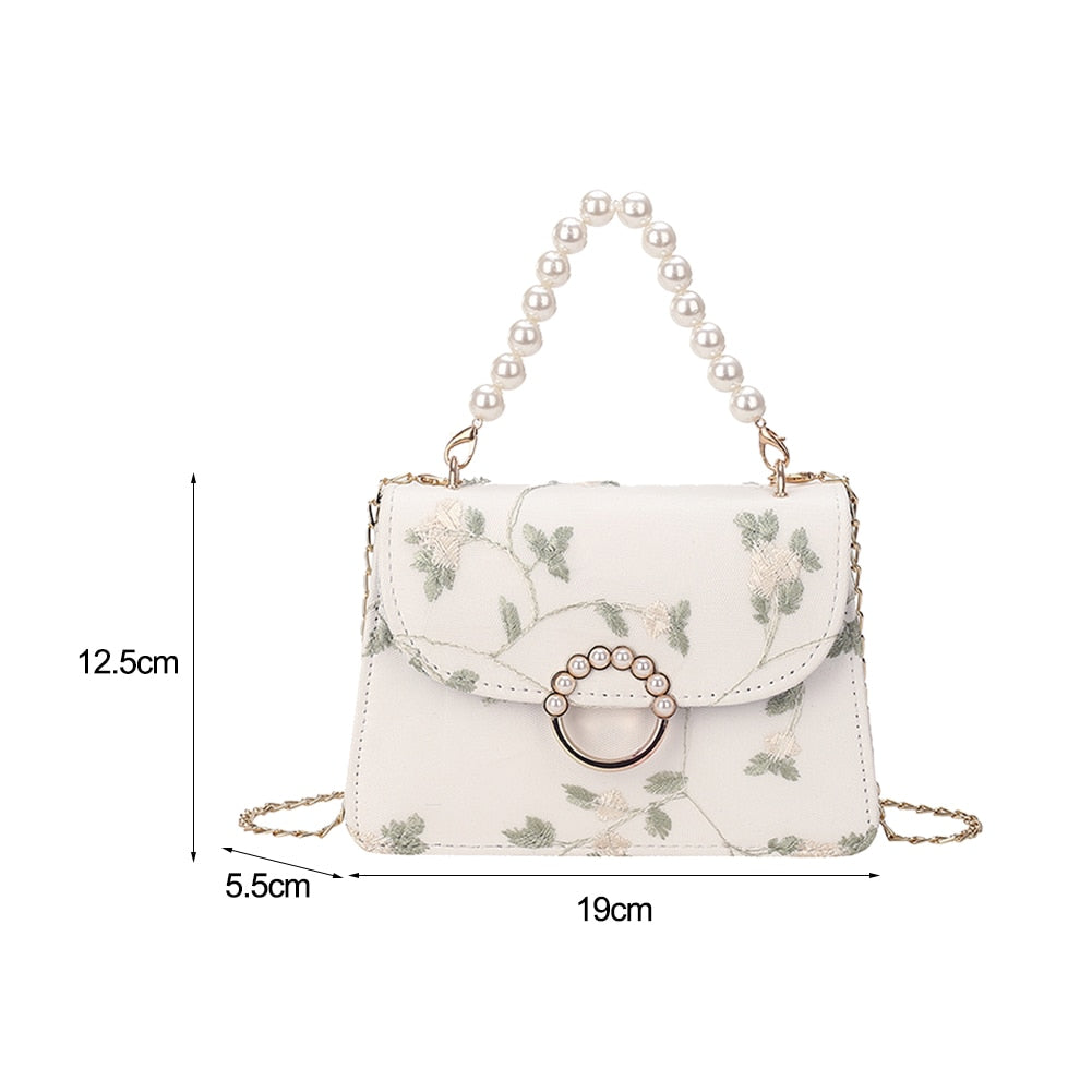 Vintage Pearl Chain Handbag