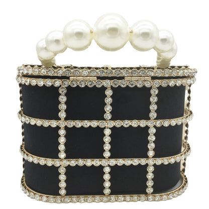 Statement Pearl Handle Clutch