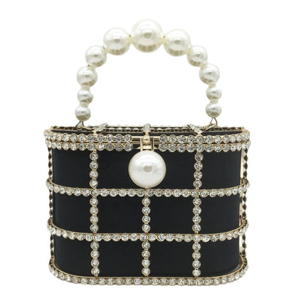 Statement Pearl Handle Clutch
