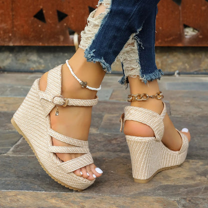 Sahara Weave Wedges
