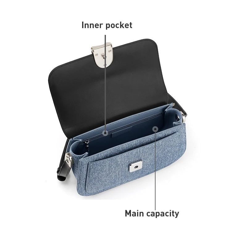 Structured Leather Shoulder Bag